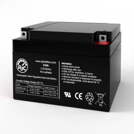 Battery Clerk AJC SOLAHD 30-250B UPS Replacement Battery 26Ah, 12V, NB AJC-D26S-I-0-180658